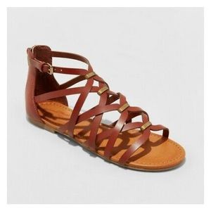 Gladiator Sandals Cognac color